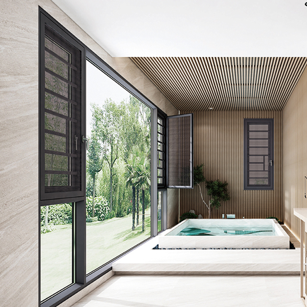 Modern roof hanging window and flat window
