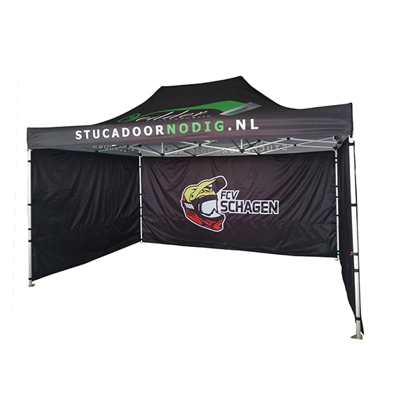10x15ft Custom Branded Canopy tent with 40x40mm hexagon 600D PU Oxford Fire resistant