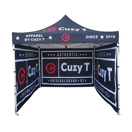 Heavy duty 50mm hexagon frame Custom Print 10x10 ft foldable canopy tent