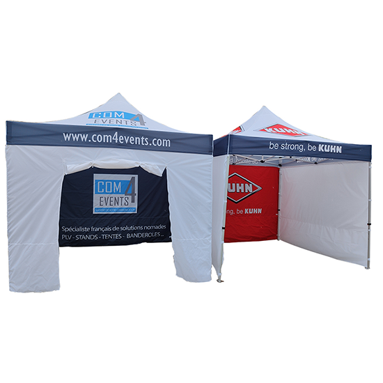 Heavy duty 50mm hexagon frame 13x13ft canopy tent with logo
