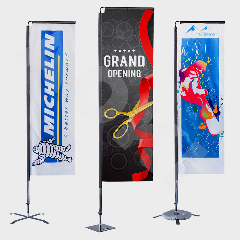 Custom logo Beach flag square flag