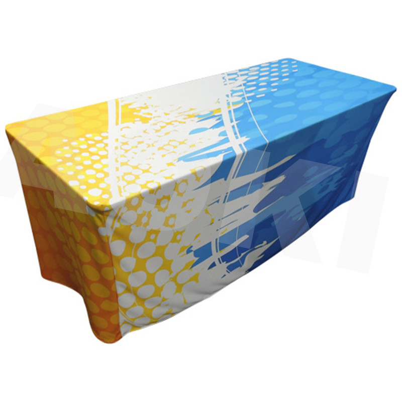 customized brand fitted table cloth Square table cover
