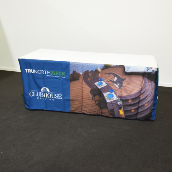 table cloth with logo