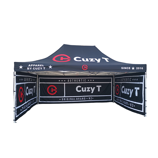custom tent with logo