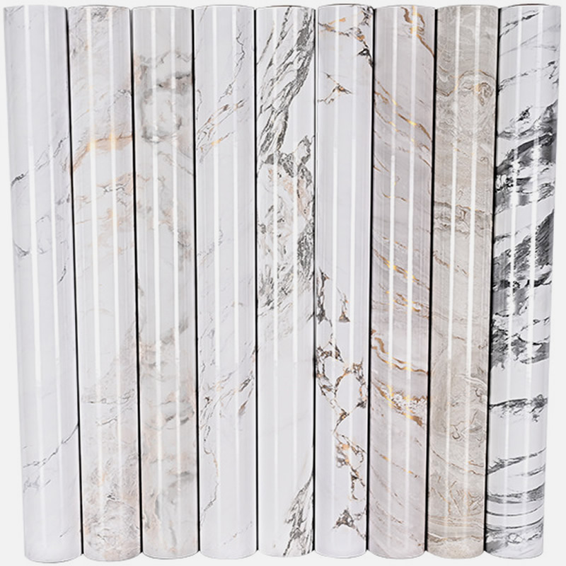 Self Adhesive Waterproof Marble Grain PVC Decorative Film