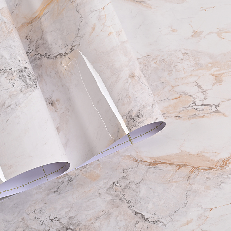 Marble grain PVC wallpaper