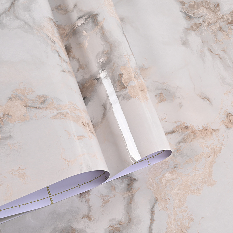 Marble grain PVC wallpaper
