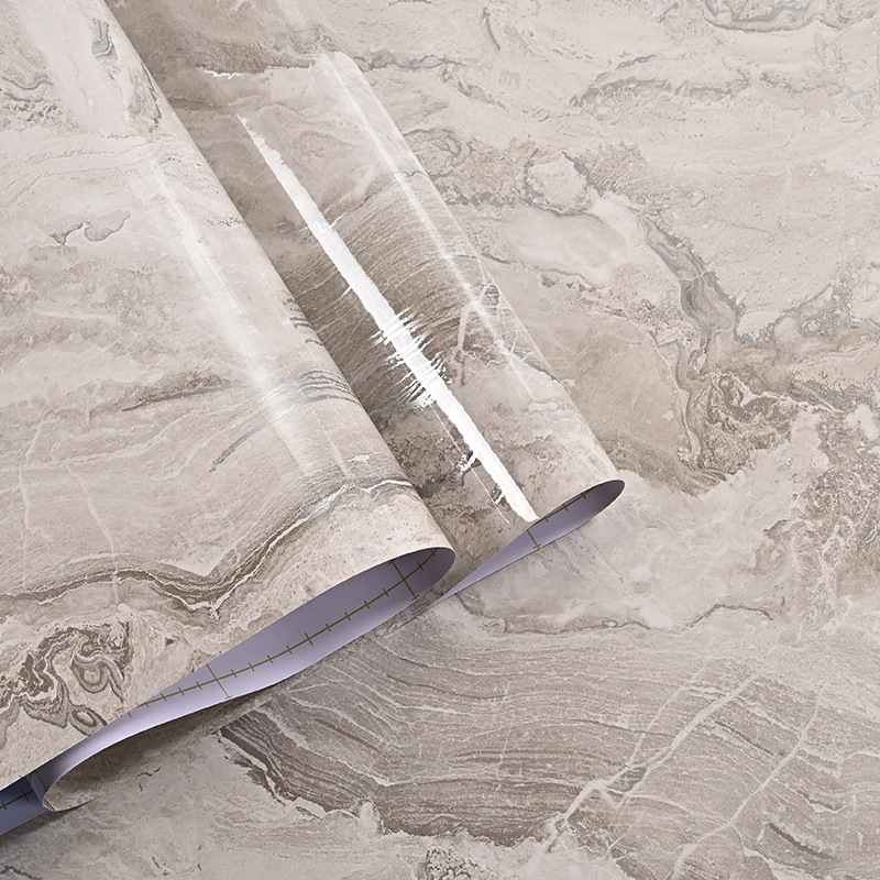 Marble grain PVC wallpaper
