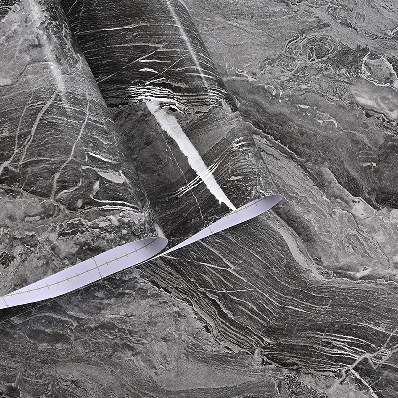 Marble grain PVC wallpaper