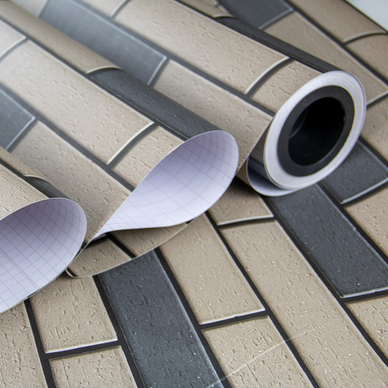 80 microns Self Adhesive Brick and Stone Grain PVC Decorative Film