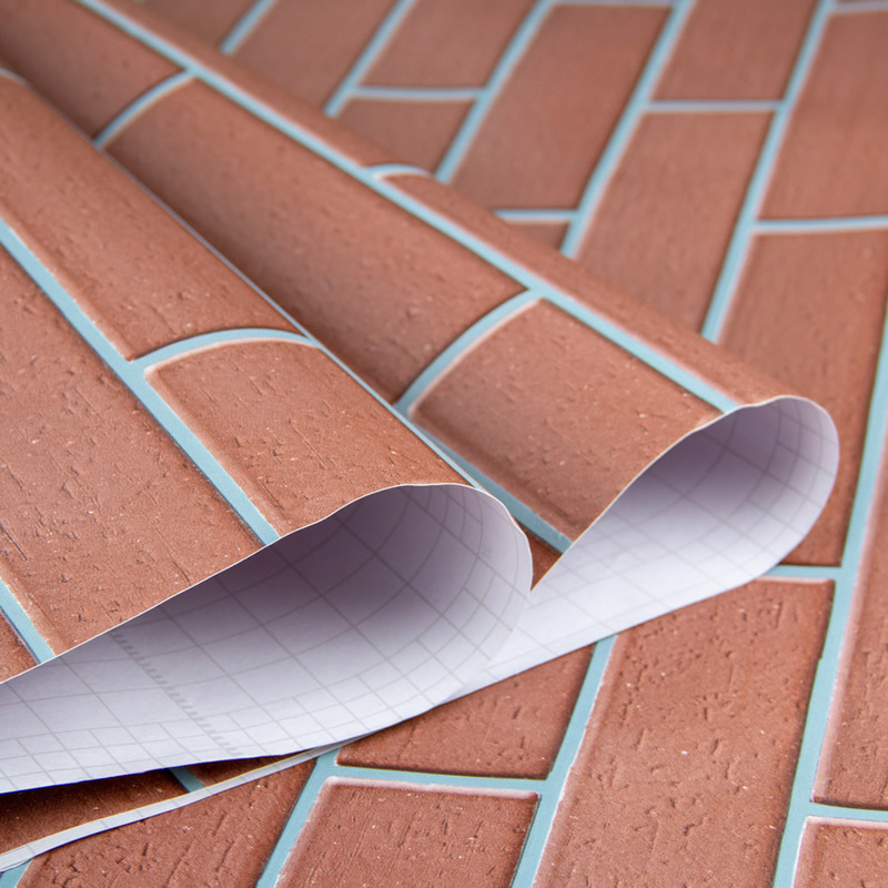 80 microns Self Adhesive Brick and Stone Grain PVC Decorative Film