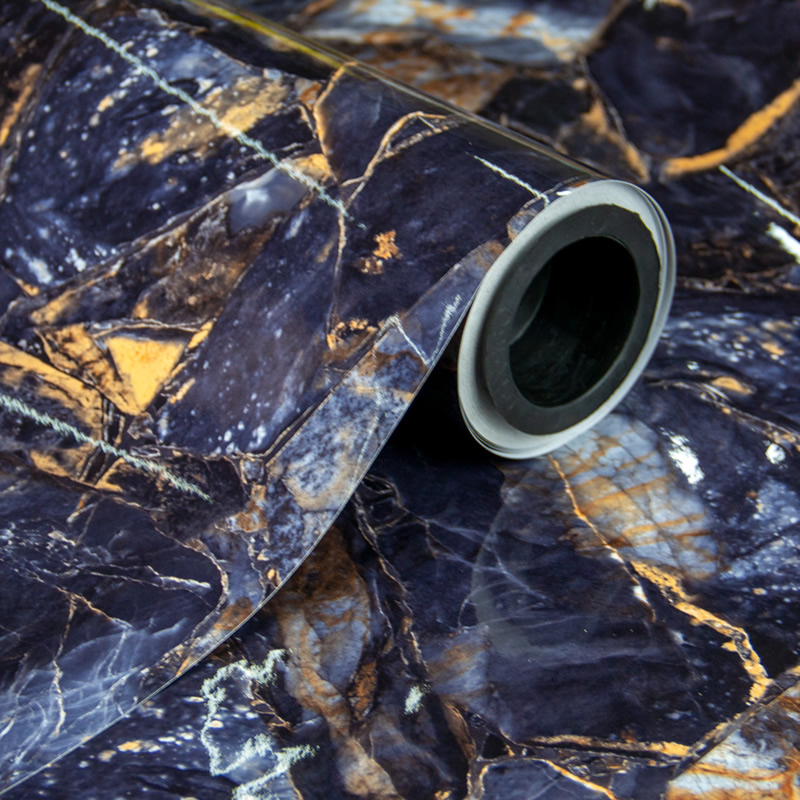 3D High-glossy Marble Decorative Self-Adhesive Sticker