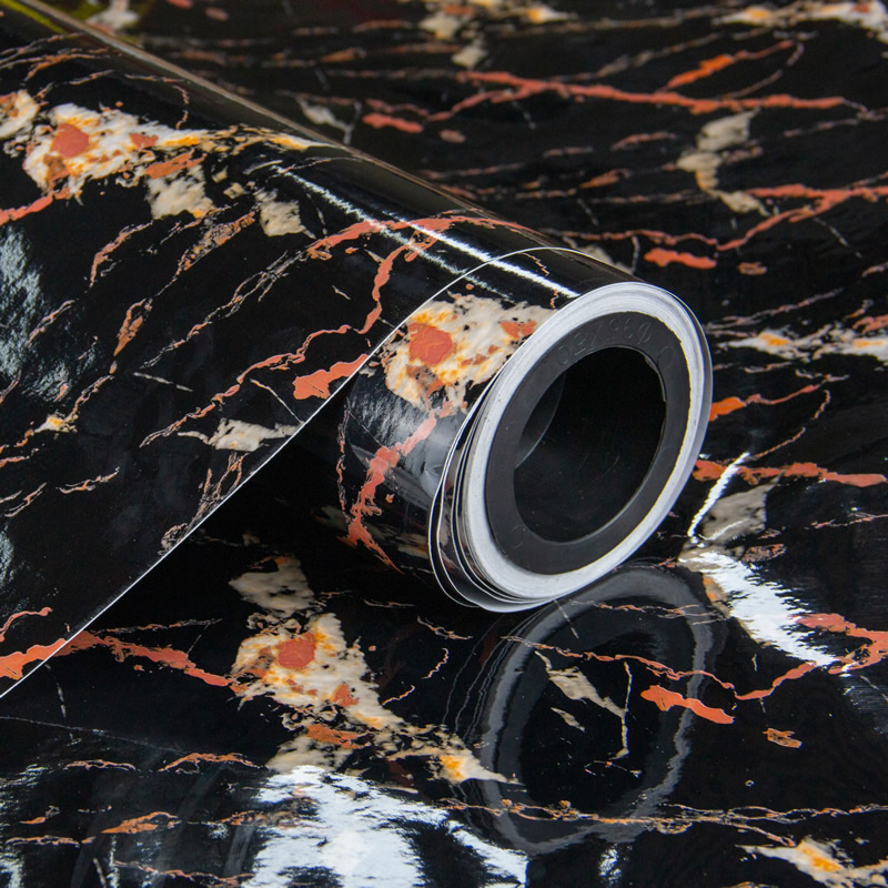 3D High-glossy Marble Decorative Self-Adhesive Sticker