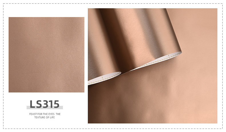 Metallic peel and stick film