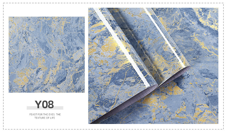 Glossy marble film