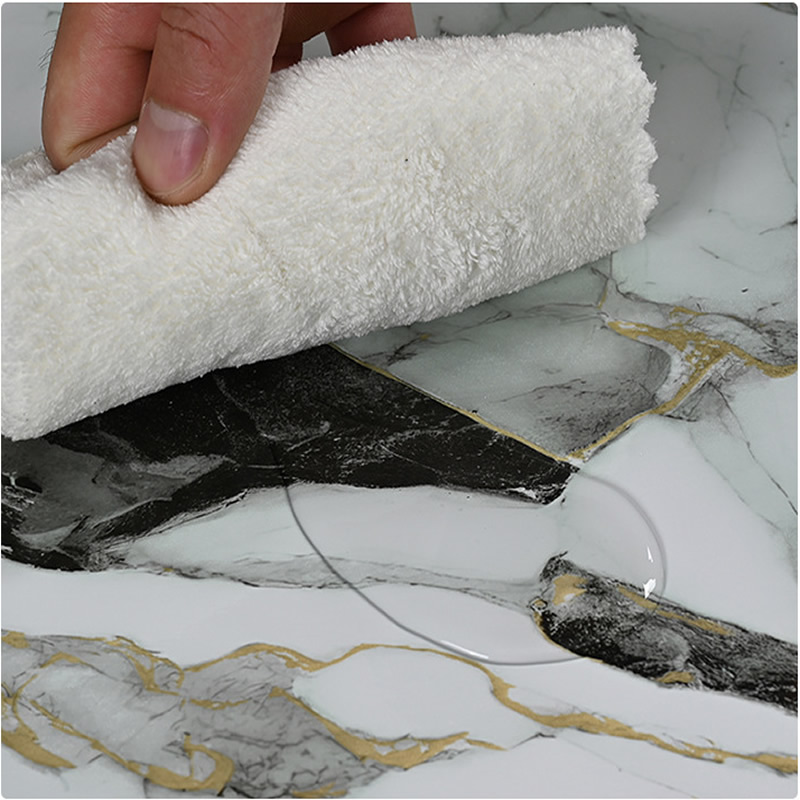 Glossy marble film