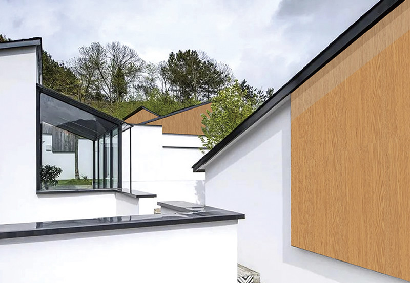 Outdoor PVC decorative film