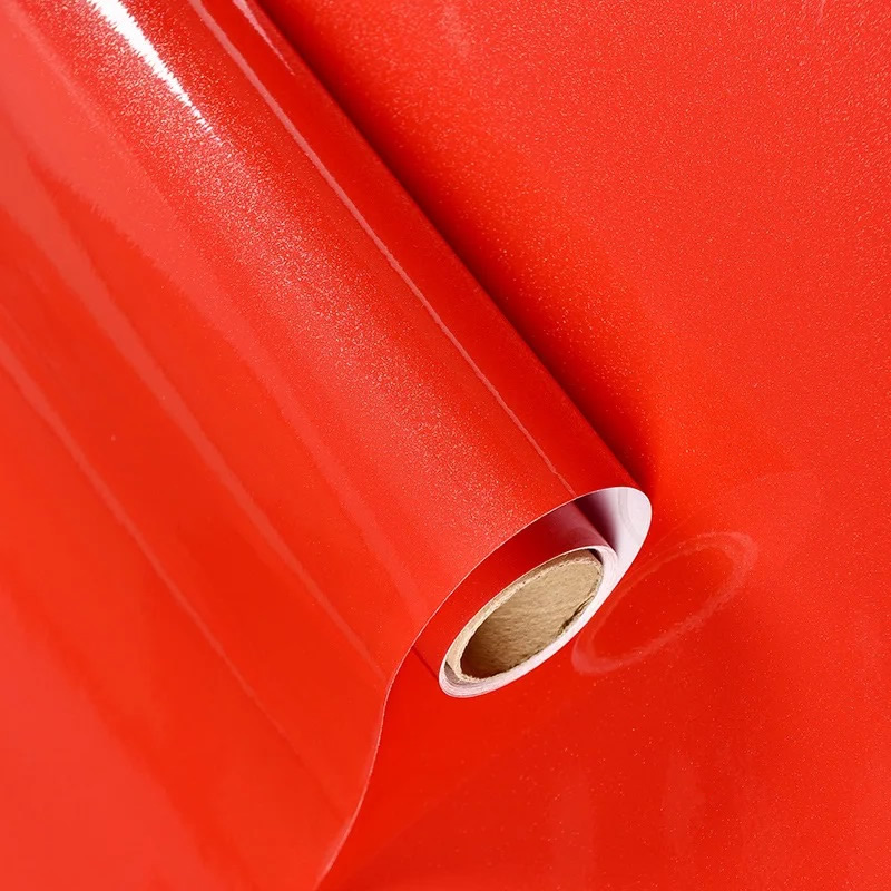 Glossy Shiny Self Adhesive Solid Color PVC Decorative Film
