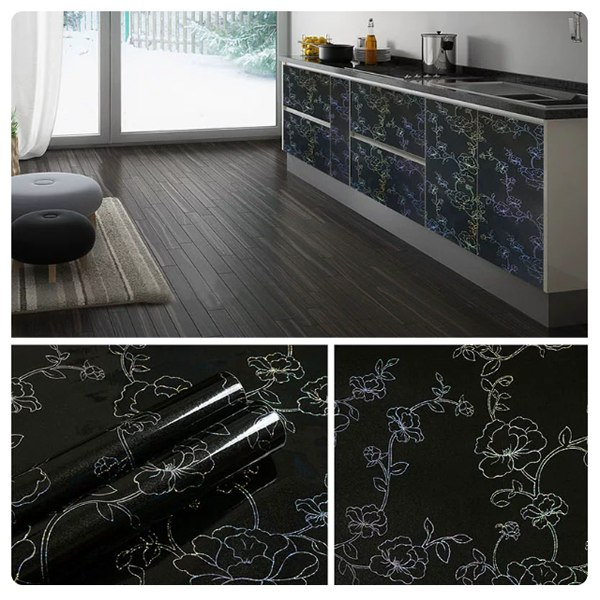 floral design PVC wallpaper