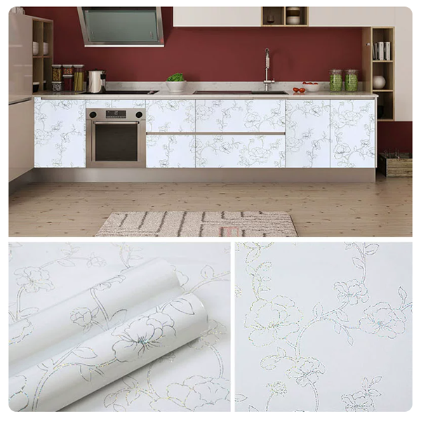 PVC Decorative Film with Floral Pattern
