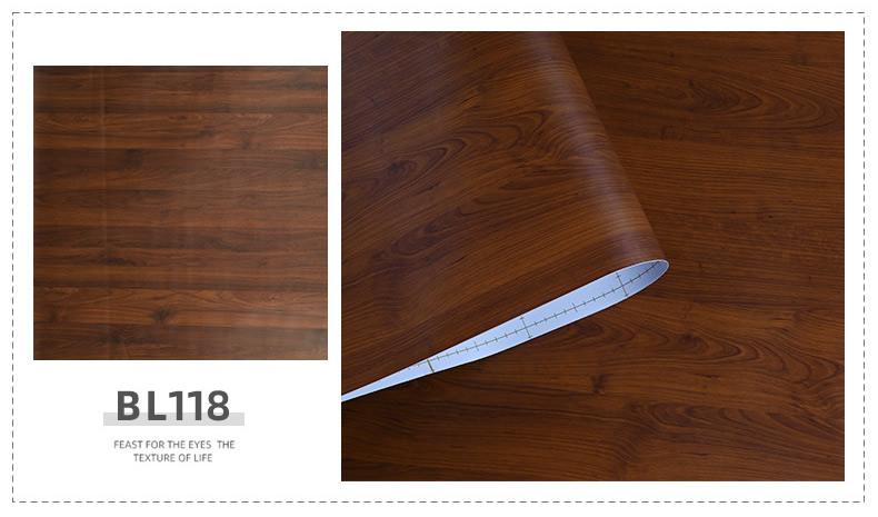 Wood grain protective film