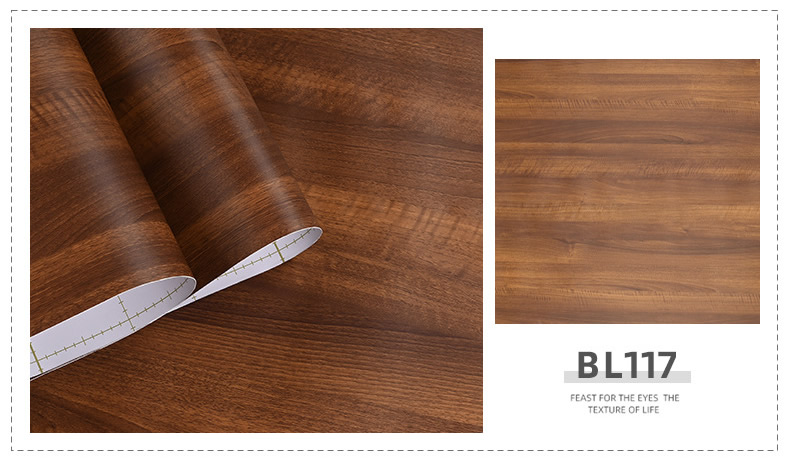 Wood grain protective film