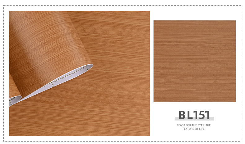 Wood grain protective film