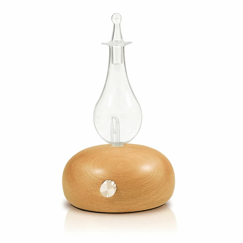 GLass Wood Essential Oil Nebulizer Waterless Cold Air Aromatherapy Aroma Oil Diffuser For Home