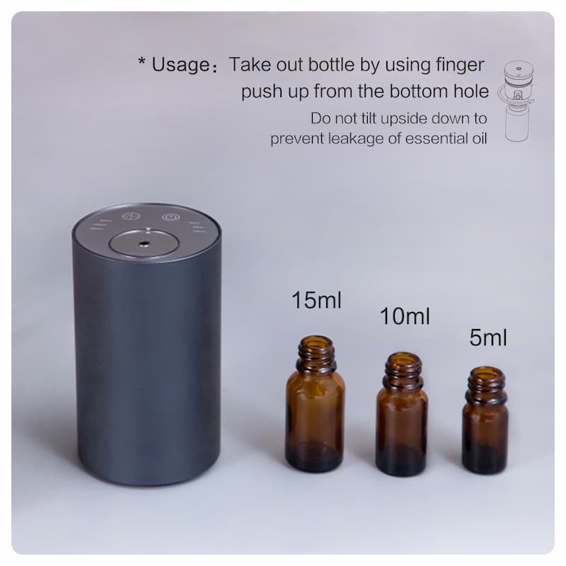 China Car Essential Oil Diffuser No Water Factory Cordless Battery Operated Aromatherapy Diffuser In White