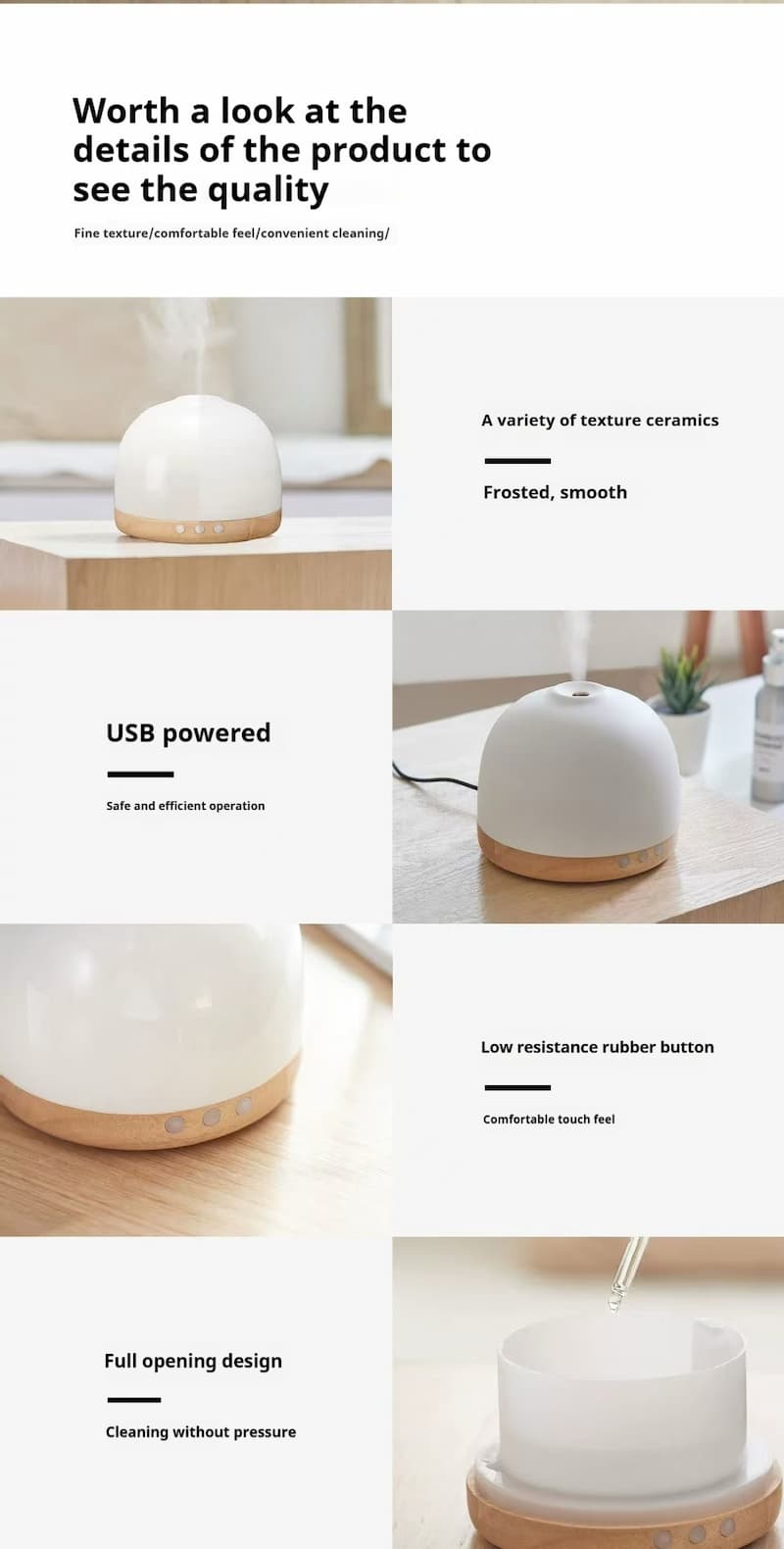 ceramic ultrasonic essential oil diffuser