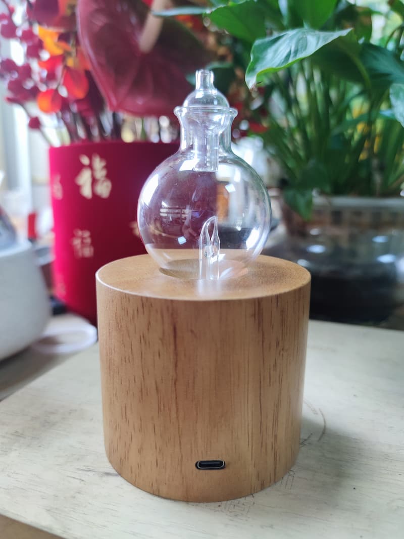 2026 Wholesale Price Waterless Aroma Nebulizing Diffuser Orb Bulk Supplier Cold Air Best Glass Wood Concrete Essential Oil Nebulizer
