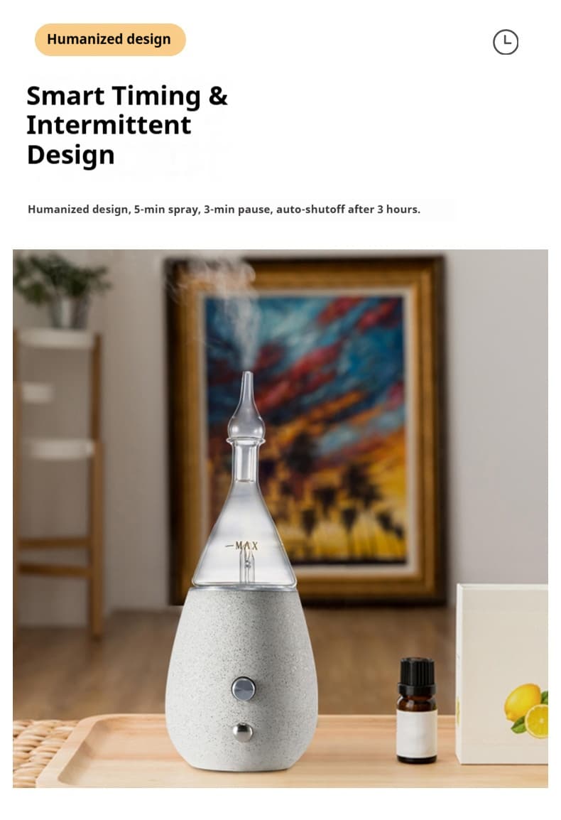glass concrete essential oil diffuser