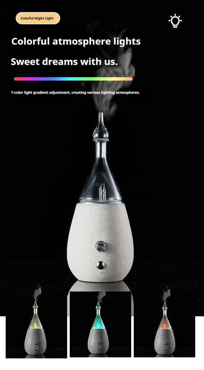 glass concrete essential oil diffuser