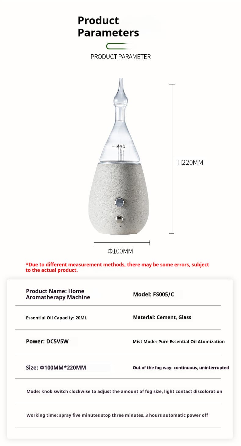 cement aroma oil diffuser