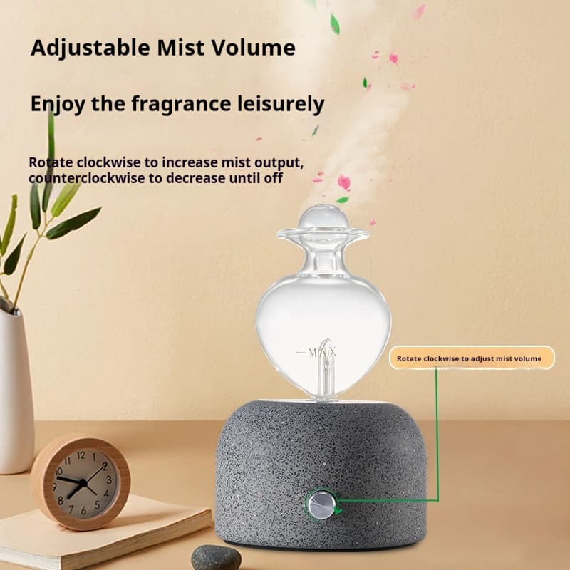 2026 Private Label Glass Concrete Nebulizing Diffuser Cement Aroma Oil Diffuser Factory Without Water For Big Room