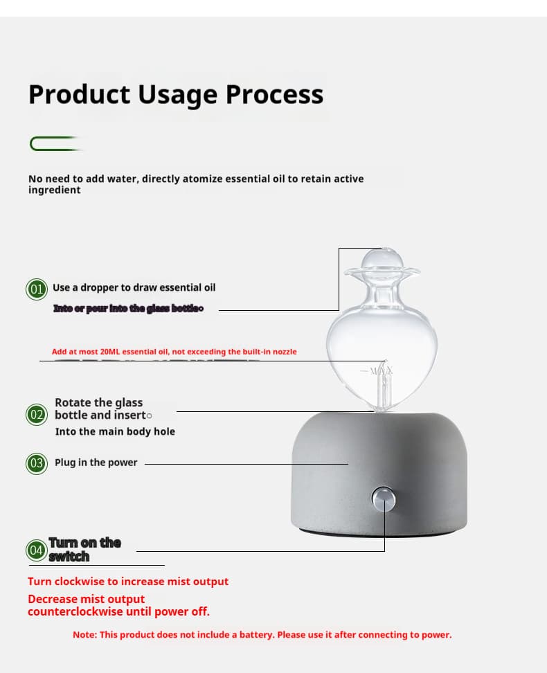 concrete nebulizing diffuser