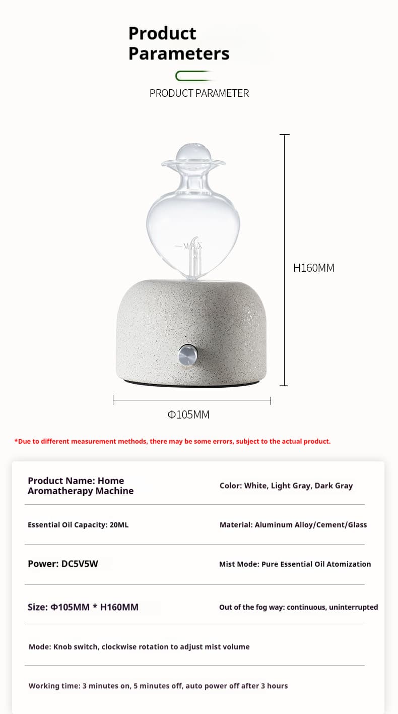 concrete nebulizing diffuser