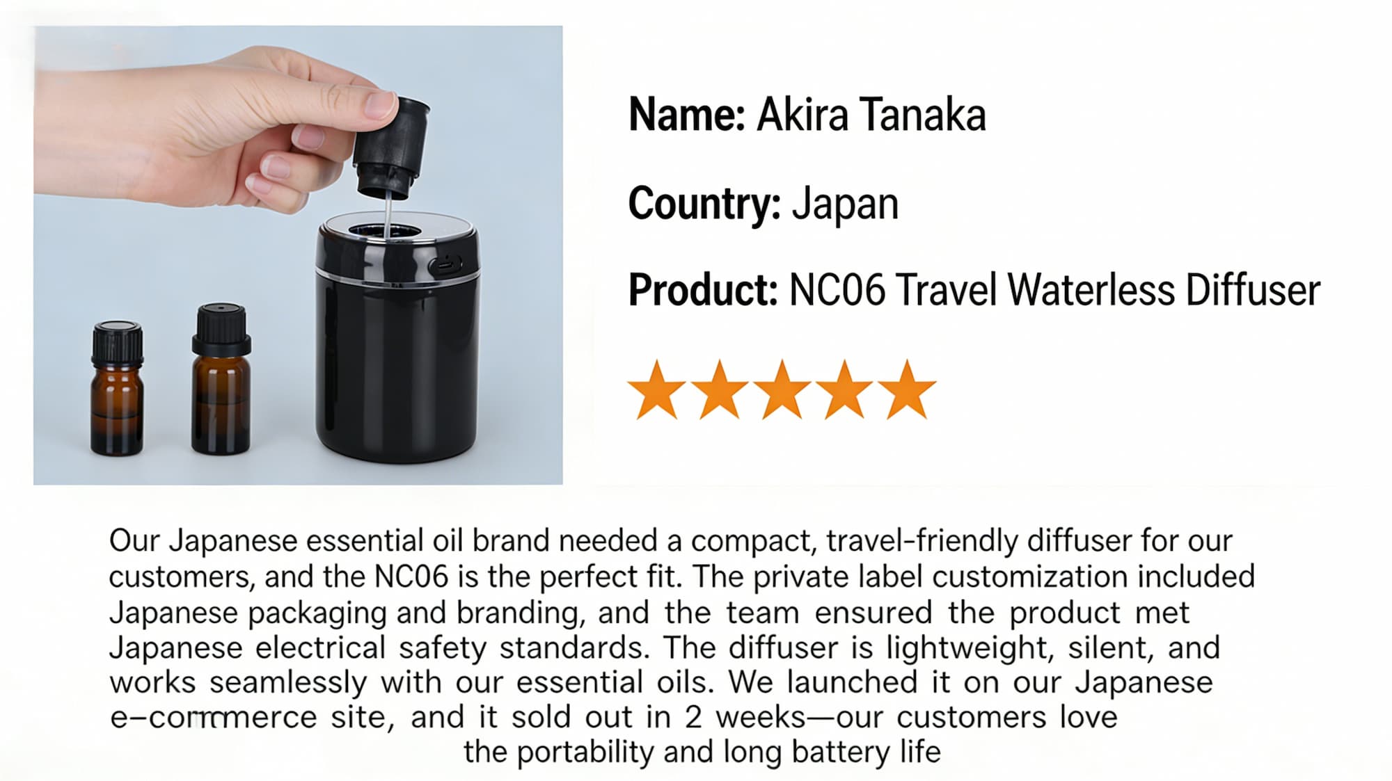 ultrasonic essential oil diffuser terrazzo concrete