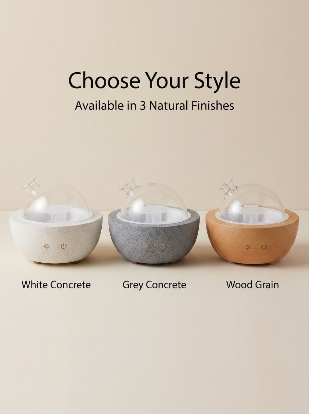 ultrasonic essential oil diffuser terrazzo concrete