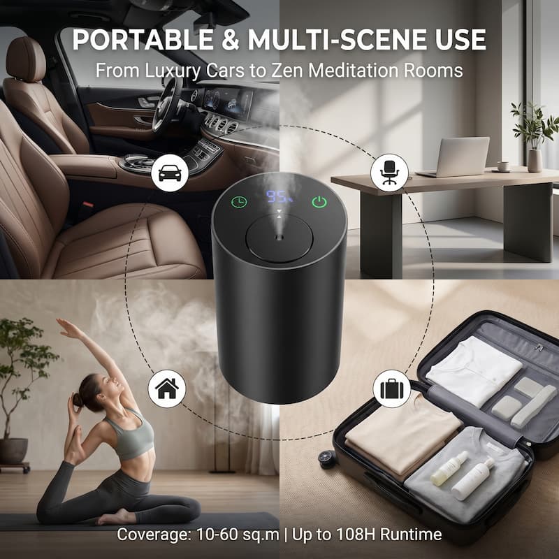 Wholesale Essential Oil Car Diffuser Manufacturer Waterless China Mini Wireless Nebulizer Diffuser