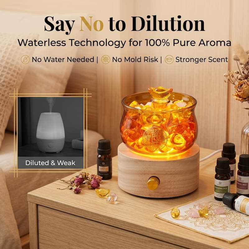 New Arrival Wholesale Nebulizing Diffusers Waterless Wood & Glass Cold Air Essential Oil Nebulizer Custom Logo