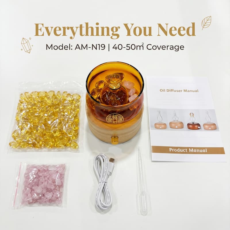 New Arrival Wholesale Nebulizing Diffusers Waterless Wood & Glass Cold Air Essential Oil Nebulizer Custom Logo