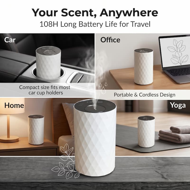 Car Diffusers Wholesale Uk Minipod Waterless Usb Battery Operated Rechargeable Aroma Oil Nebulizer Diffuser China Factory