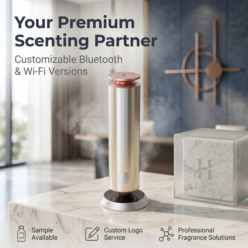 2026 New Generation Radar Induction Scent Diffuser & Aroma Diffuser Machine Manufacturer Waterless Cold Air Tech Fragrance Oil Diffuser For Business
