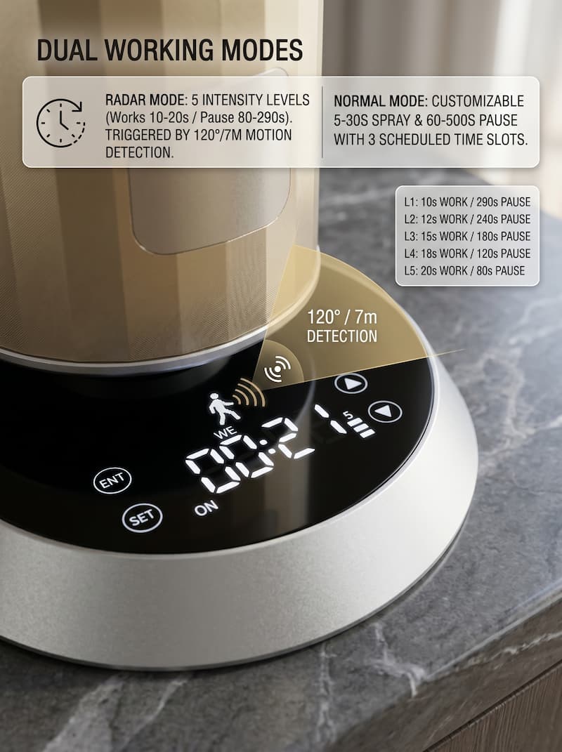 radar sensor aroma diffuser big radar sensor aroma diffuser big
