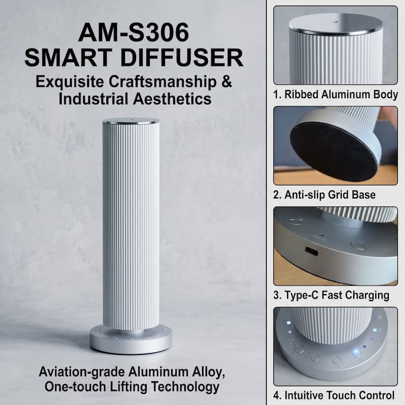 Bluetooth Desktop Home Scent Diffuser Machine Manufacturing Whole Home Cold Air Hotel Lobby Aroma Scent Machine