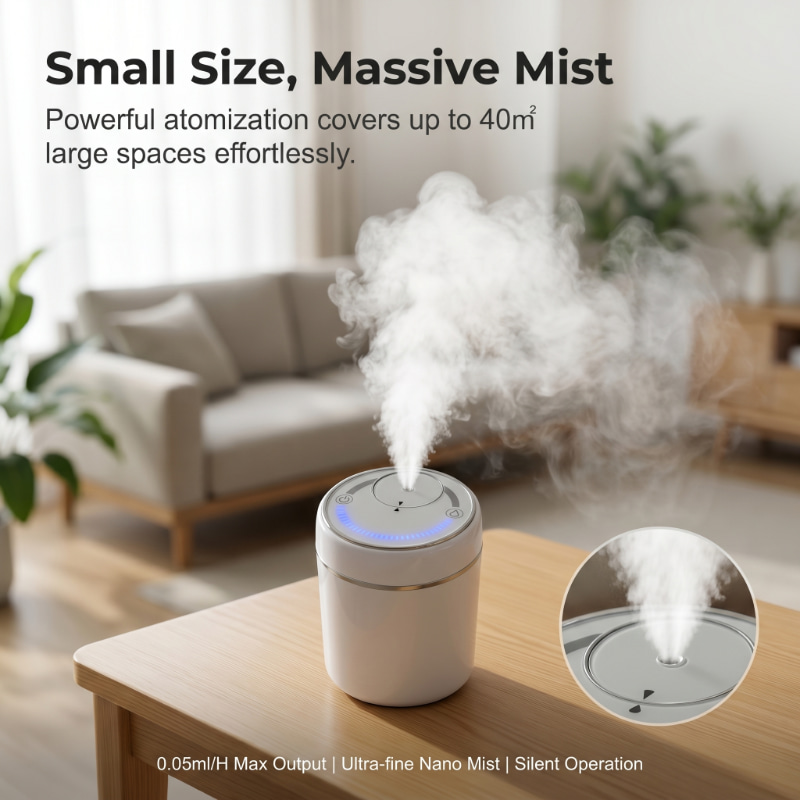 Car Scent Diffuser Manufacturer China Mini Nebulizer Diffuser Factory Supplier Two-Fluid Technology Without Water