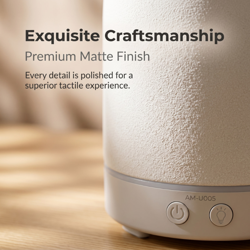 Ceramic Electric Aroma Oil Diffuser China Wholesale Factory Price White Ultrasonic Essential Oil Diffuser With 100Ml Water Capacity