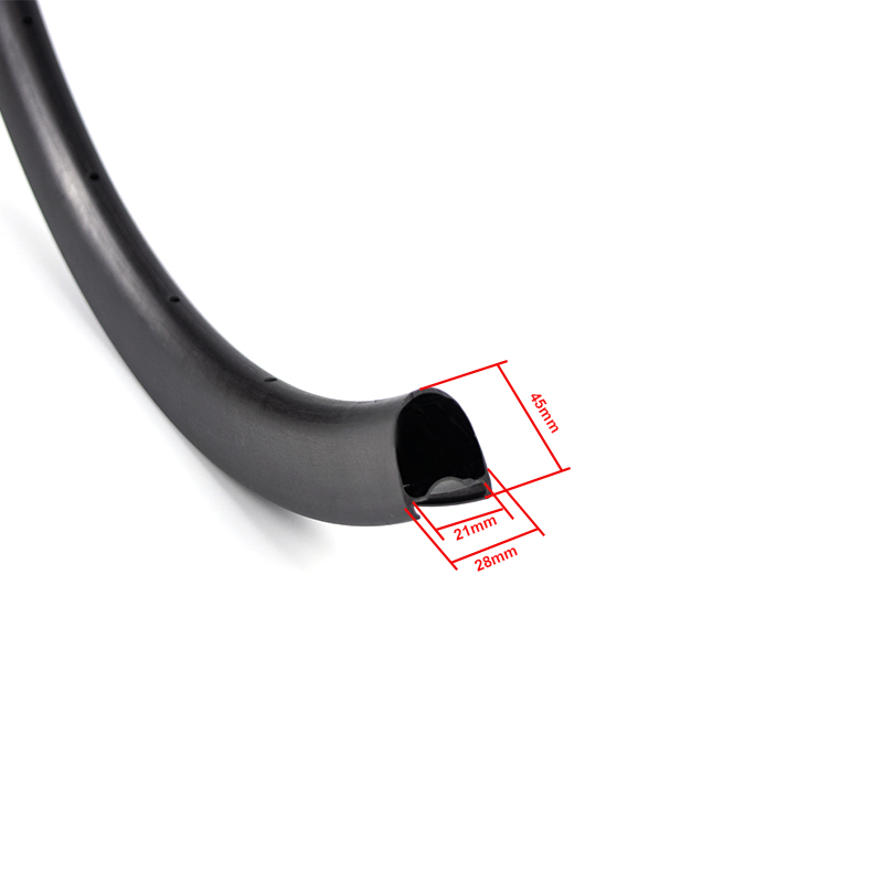 Gravel Carbon Rims 45mm Ultralight 385±15g