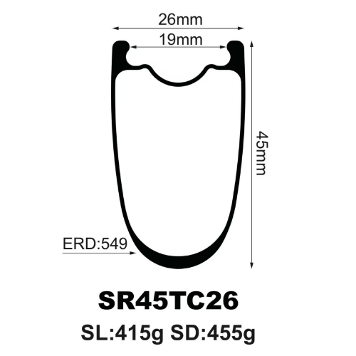 V Brake carbon rim